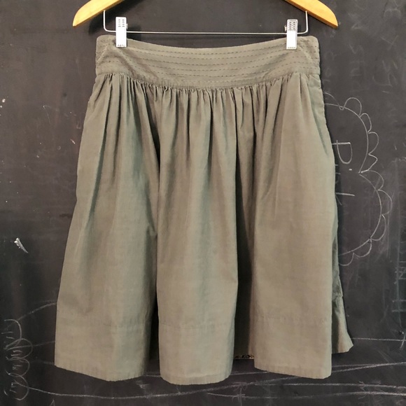 Anthropologie Dresses & Skirts - Anthropologie fine wale sage green corduroy skirt.